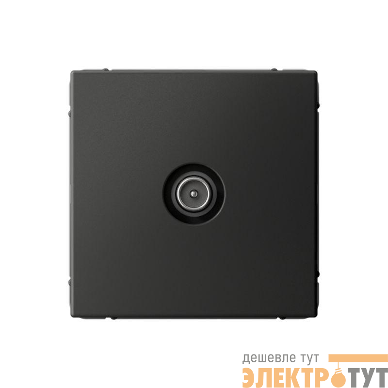 Розетка телевизионная оконечная TV ArtGallery 1дБ механизм базальт SE GAL001491
