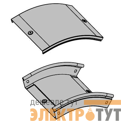 Угол для лотка вертикальный внешний 45град. 200х100 CD 45 DKC 36883
