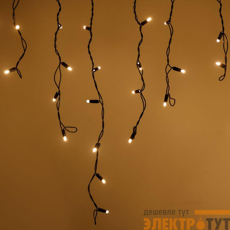 Гирлянда ARD-ICICLE-CLASSIC-5000x500-BLACK-160LED-STD Warm (230В 10Вт IP65) Ardecoled 042668