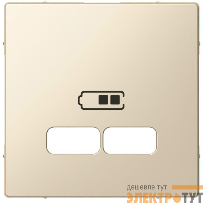 Накладка центральная Merten для механизма USB 2.1А SM беж. SchE MTN4367-0344