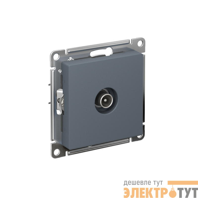 Розетка телевизионная проходная TV AtlasDesign 4дБ механизм грифель SE ATN000792