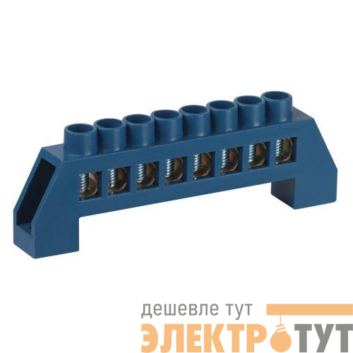 Шина N ноль в изоляторе ШНИ-8х12-8-Д син. NO-224-63 Эра Б0062955