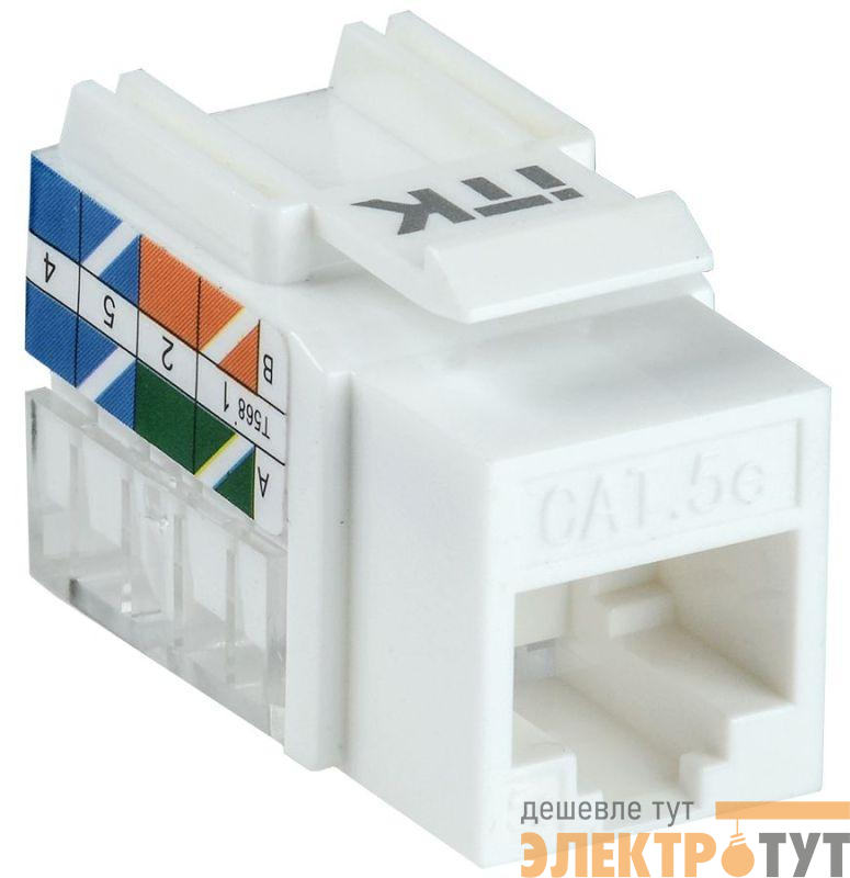 Модуль Keystone Jack кат.5E UTP 110 IDC 90град. ITK CS1-1C5EU-11