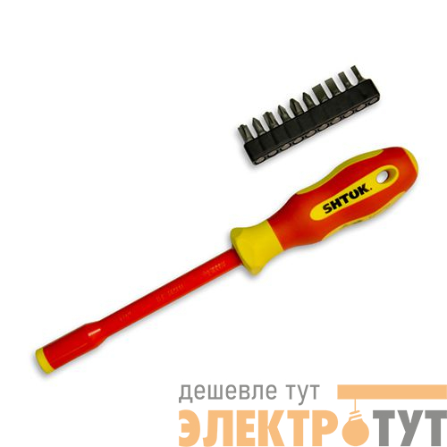 Рукоятка-битодержатель + биты (09340) SHTOK 376353