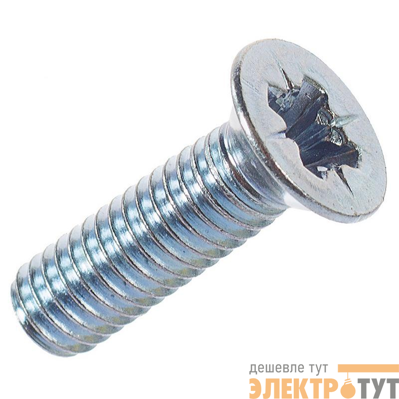 Винт с потайной головкой М8х50 DIN 965 оцинк. (уп.6шт) Tech-Krep/Zitar 112244