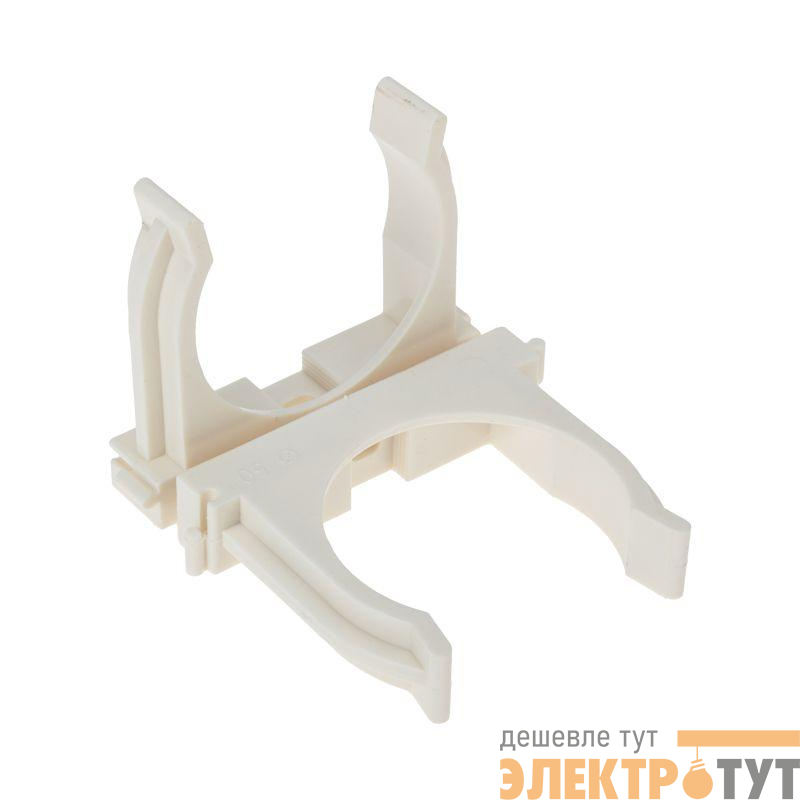 Держатель для труб (клипса) d50мм для монтажн. пистолета бел. Rexant 28-0450-3