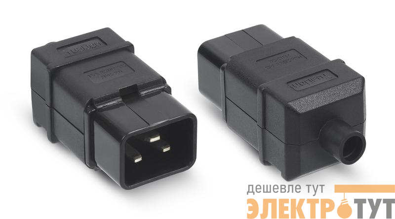 Вилка разборная С 20 IEC-320-C20 разъем IEC Cabeus 9649c