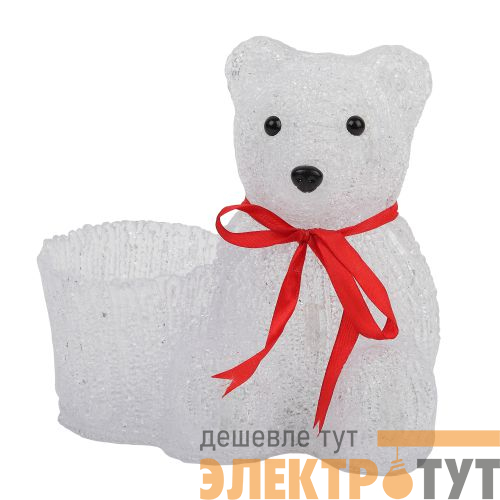 Фигура светодиодная "Медвежонок с корзинкой" 10LED 3АА ENIOF-12 ЭРА Б0047974