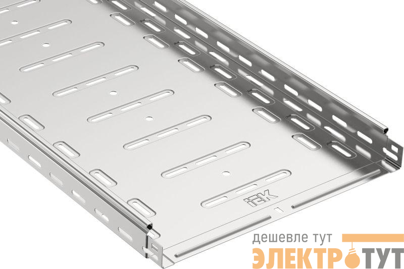 Лоток листовой перфорир. 500х50 L2000 сталь 1.2мм оцинк. IEK CLP10-050-500-2