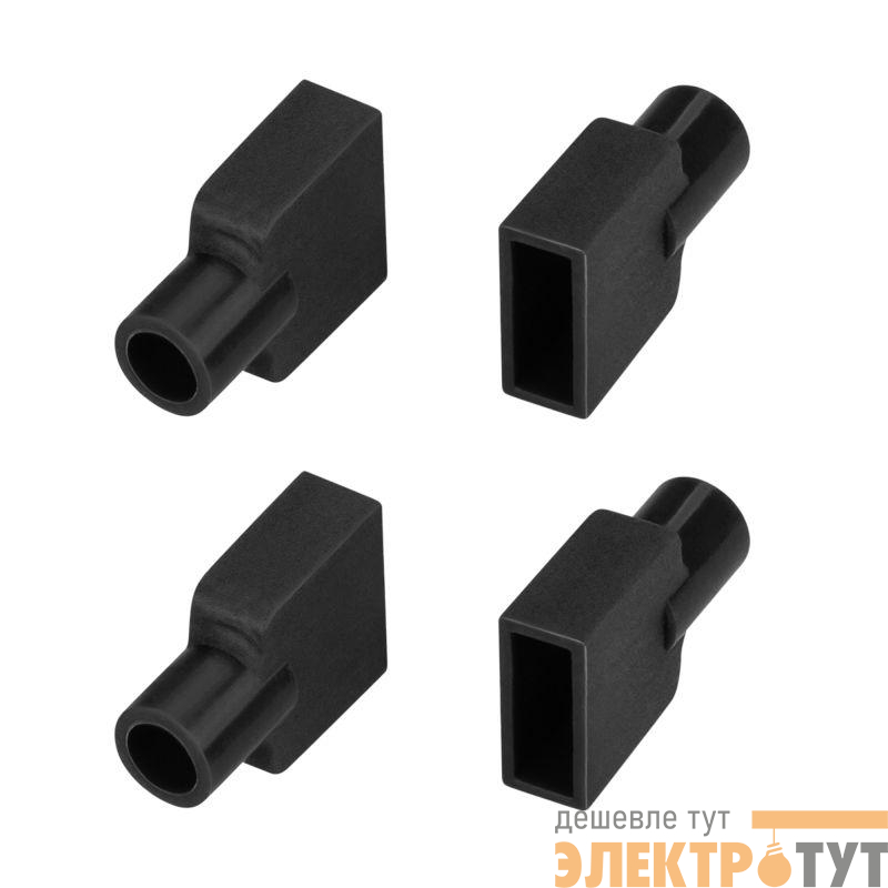 Заглушка WPH-FLEX-0612-SIDE BLACK с отверстием Силикон (комплект) Arlight 045910