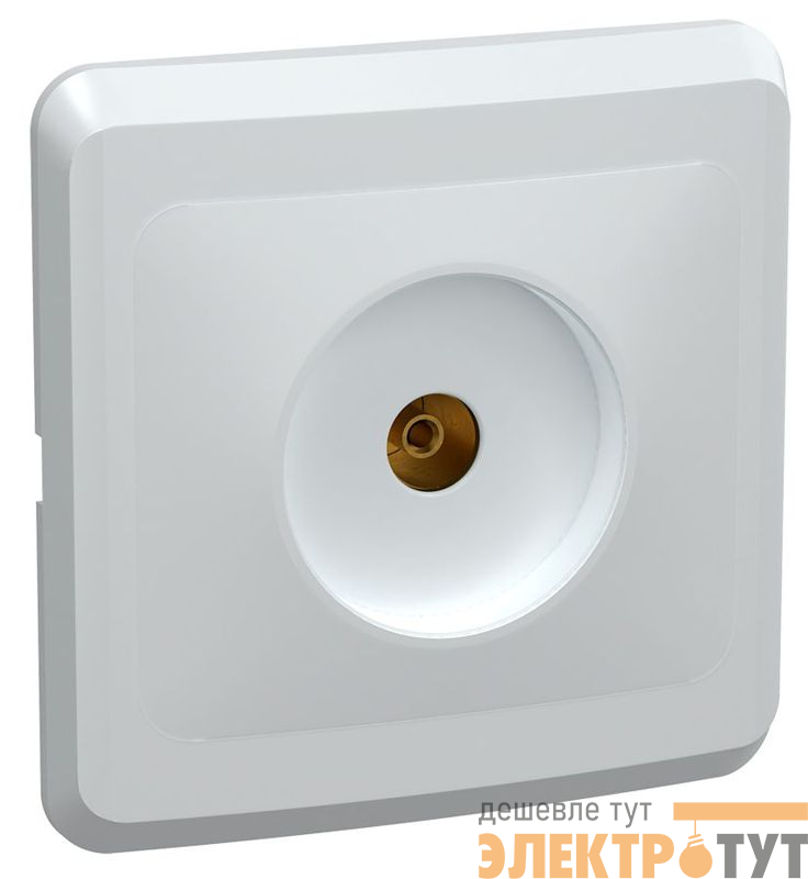 Розетка телевизионная TV 1-м СП Вега РТВ10-ВБ бел. GENERICA EAV10-K01-DM