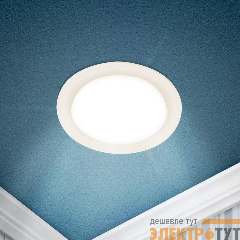 Светильник светодиодный LED 17-24-6K 24Вт 6500К встраив. круглый ЭРА Б0057426