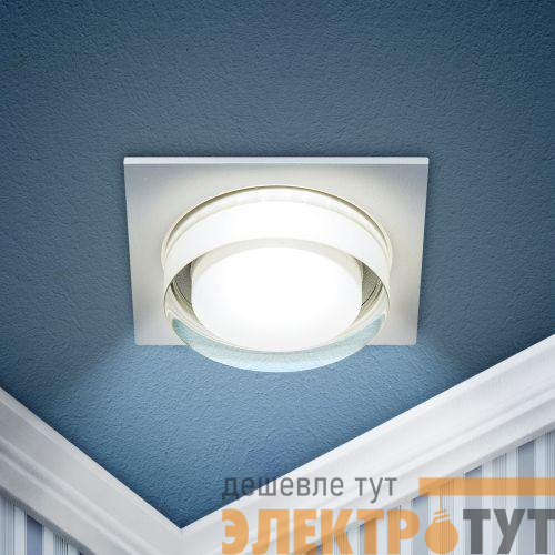 Светильник декоративный DK108 WH MR16 GU5.3 встраив. бел. ЭРА Б0058398