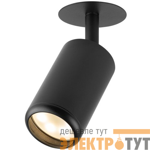 Светильник KL106 MR16 GU5.3 встраив. алюм. BK черн. матов. ЭРА Б0061623