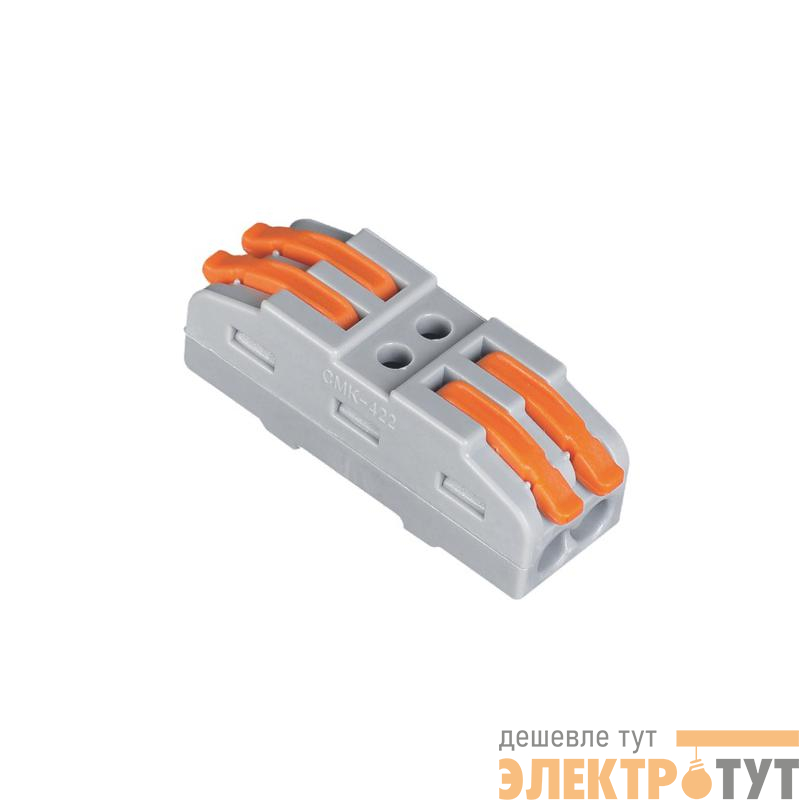 Клемма монтажная СМК PTC-2P 4222 450В 32А 0.08-2.5(4.0)кв.мм JazzWay 5073920