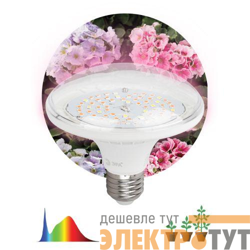 Лампа светодиодная FITO-18W-Ra90-E27 18Вт Е27 для растений полноспектральная Эра Б0057710