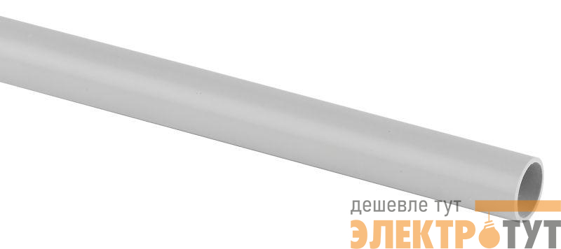 Труба гладкая ПВХ жесткая d63мм сер. (дл.3м) Эра Б0036392