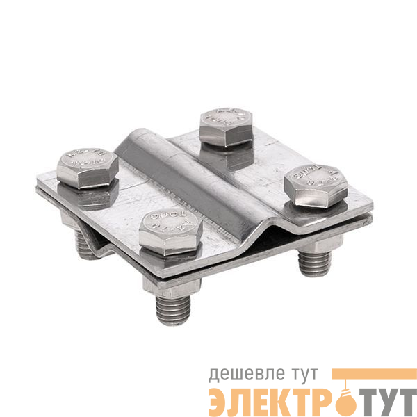 Зажим крестовидный прут-прут (пластина 57х57мм) Ni PROxima EKF lp-g3109-ni