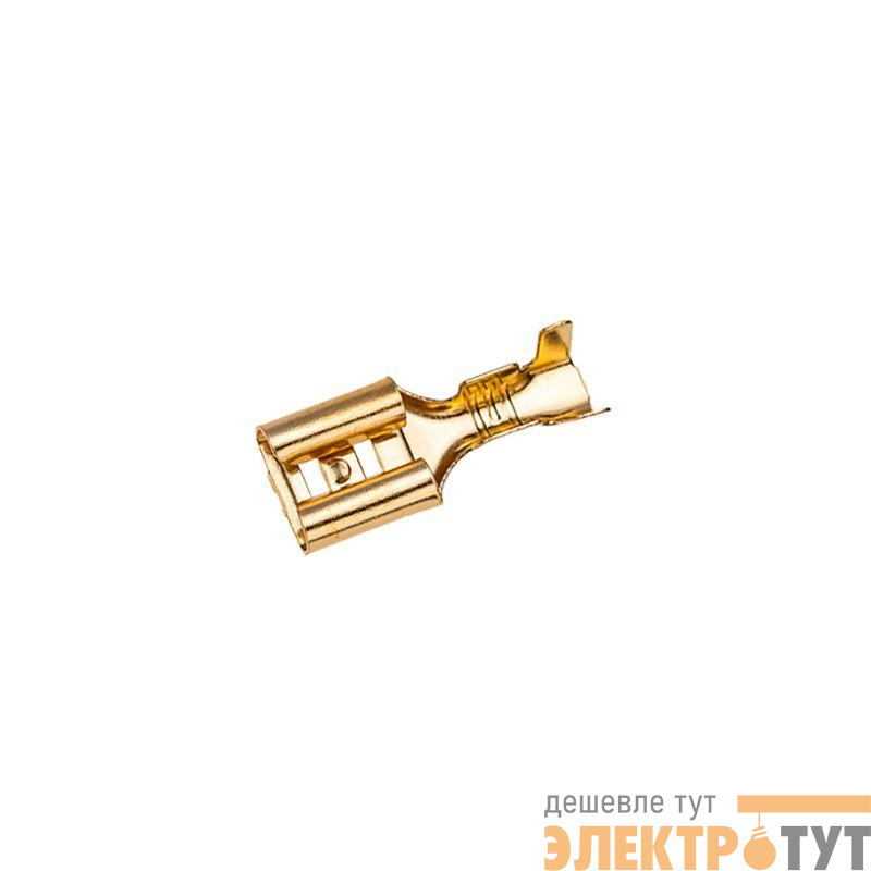 Клемма плоская (гнездо-7.7мм) 0.75-1.5кв.мм (РП-м 1.5-(6.3) (блист.10шт) Rexant 06-0397-A