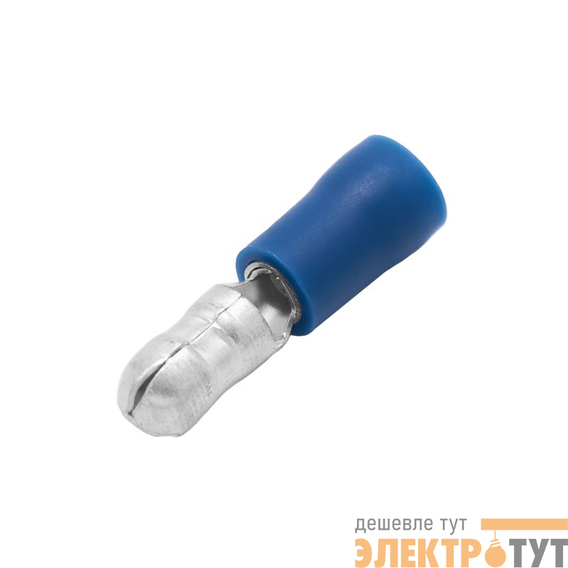 Наконечник цилиндрический "вилка" 1.5-2.5кв.мм отверст. d5 син. (уп.100шт) DKC 2B96P