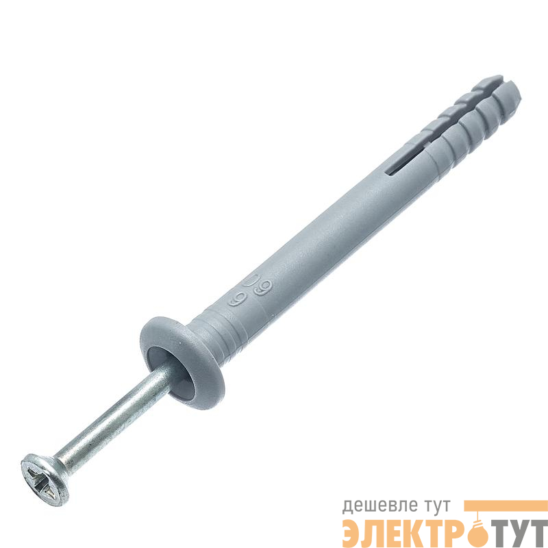 Дюбель-гвоздь SM-G гриб. манж 6х40 ведро (уп.150шт) СТРОЙМЕТИЗ 2440016