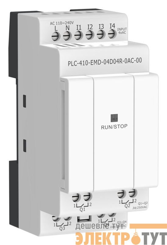 Модуль входов выходов ПЛК 410 4 DI 4 RO 220В AC ONI PLC-410-EMD-04D04R-0AC-00