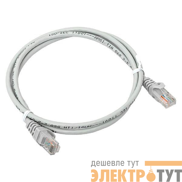 Патч-корд кат.5E UTP неэкранир. PVC сер. 1.0м TERACOM PRO EKF TRP-5EUTP-PVC-1M-GY