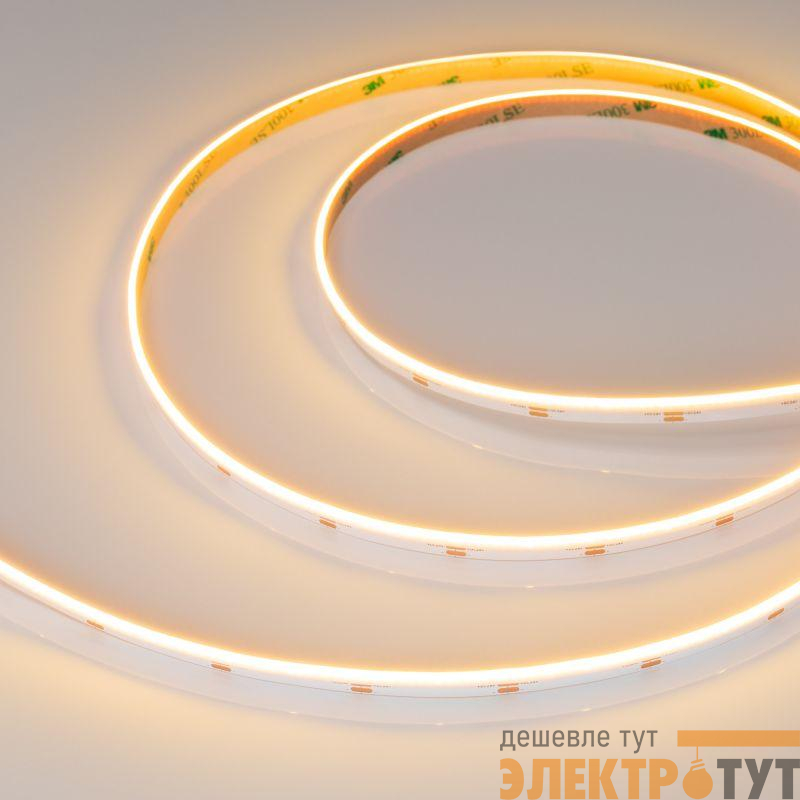 Лента светодиодная COB-S-X480-8mm 24V Warm 2700К 6Вт/м IP20 боков. свечение (уп.5м) Arlight 046904