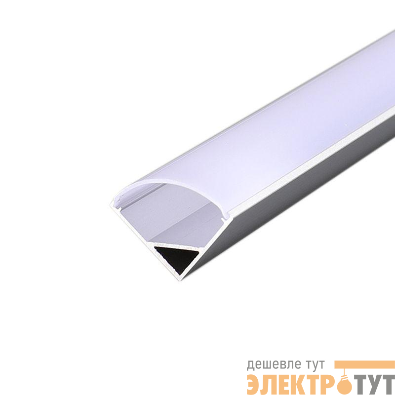 Комплект углового алюм. профиля с рассеивателем 16х16мм 1м Rexant 146-402-1