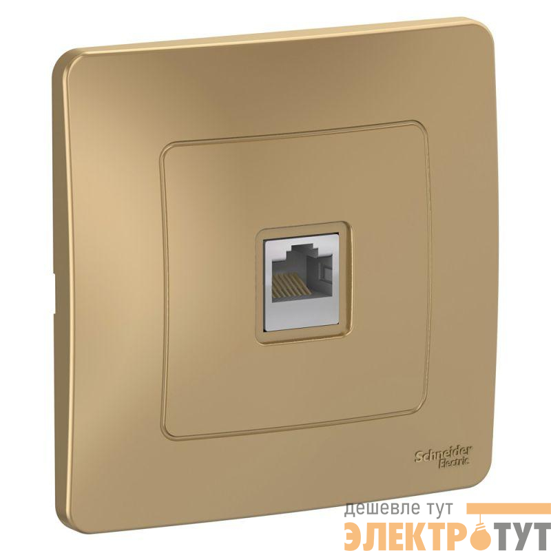 Розетка компьютерная 1-м СП Blanca RJ45 кат.5E титан SE BLNIS045004