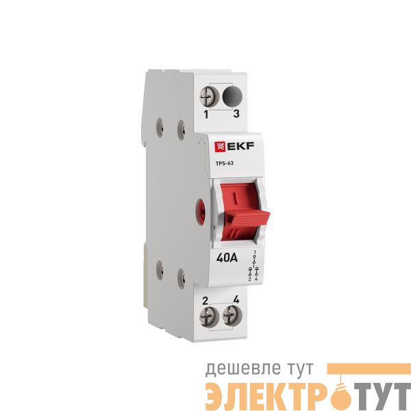Переключатель трехпозиционный ТПС-63 1P 40А PROxima EKF TPS140