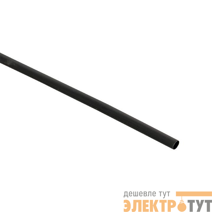 Трубка термоусадочная ТУТк с клеевым слоем нг 6/2 черн. 1м (уп.10м) PROxima EKF tut-k6-b