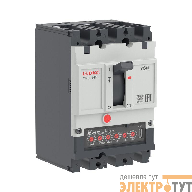 Выключатель автоматический 3P 160А 70кА pro MNX160L при AC415V расцепитель ETE YON MNX160L3PETE0160