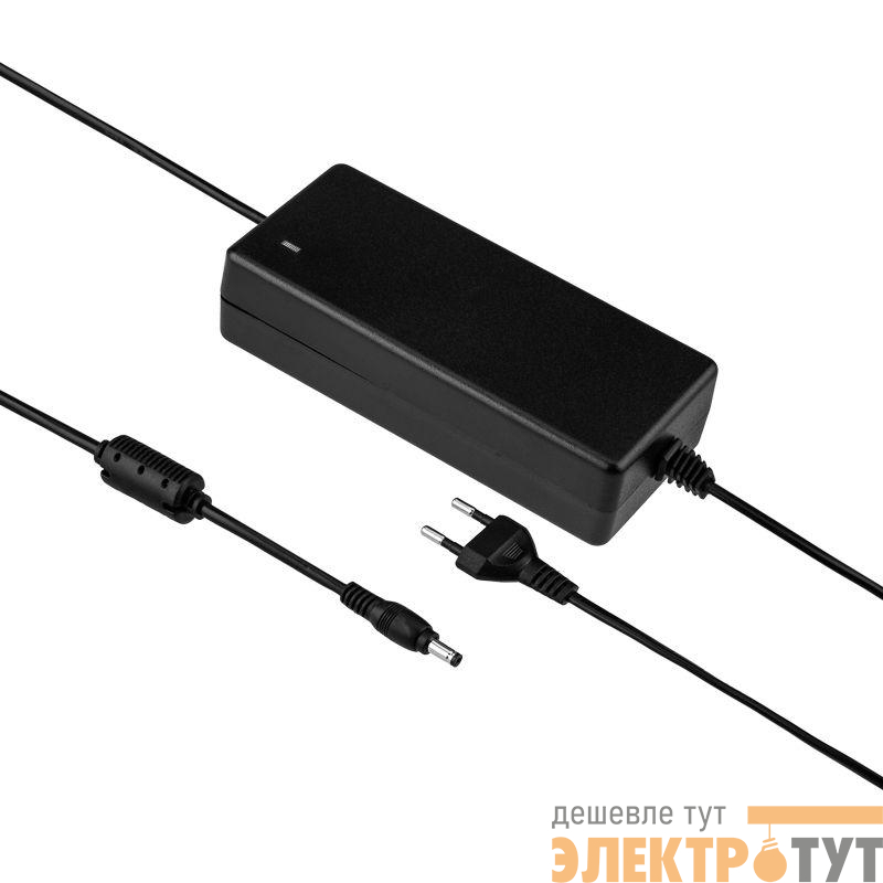 Источник питания 110-220В AC/12В DC 4.5А 50Вт с DC разъемом подключения 5.5х2.1 без влагозащ. IP23 Rexant 200-050-3