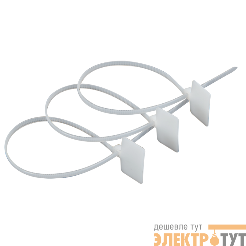 Хомут с площадкой OptiKit CT-M-N-2.5х110 бел. (уп.100шт) КЭАЗ 278330