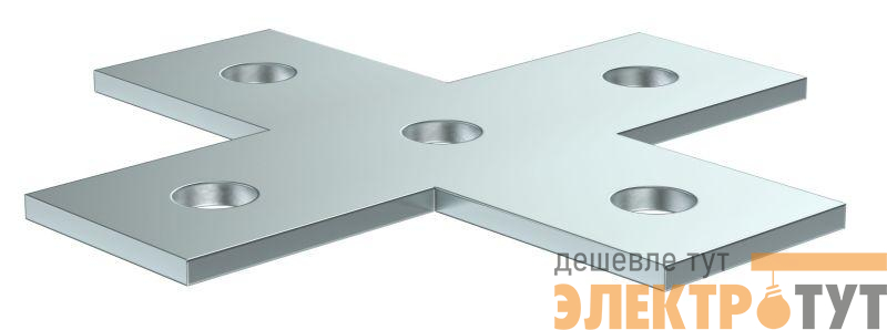 Пластина для STRUT-профиля соединительная X-образ. EZ IEK CLM50D-PXS-136-40