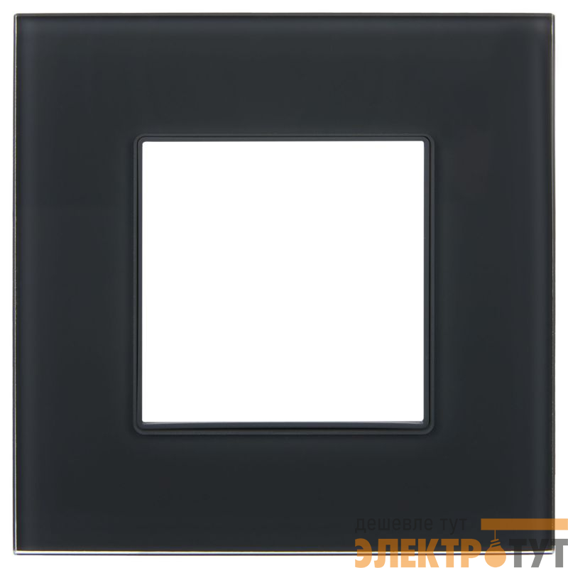 Рамка 1-м SKANDY SK-F21G стекло графит IEK SK-M12-G-K53
