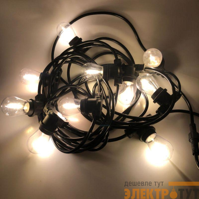 Гирлянда 5м 10 патронов E27 IP54 DSL-002 Camelion 15528