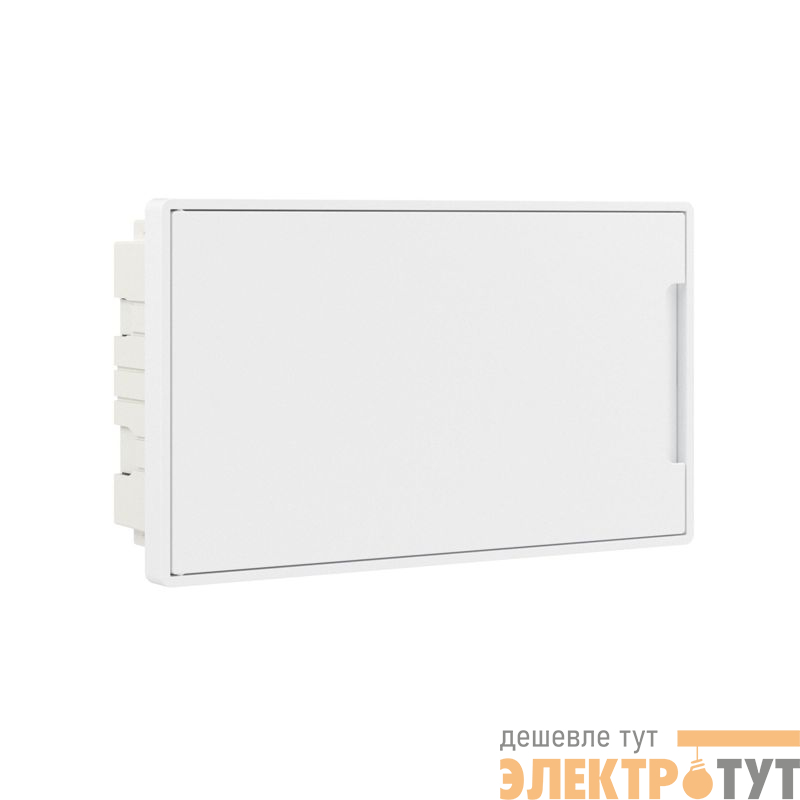 Щиток встраиваемый Фрейм (FRAME) 18мод. с бел. дверцей с 2 шинами PEN на 8 и 10 отверст. бел. DKC F18B1WW