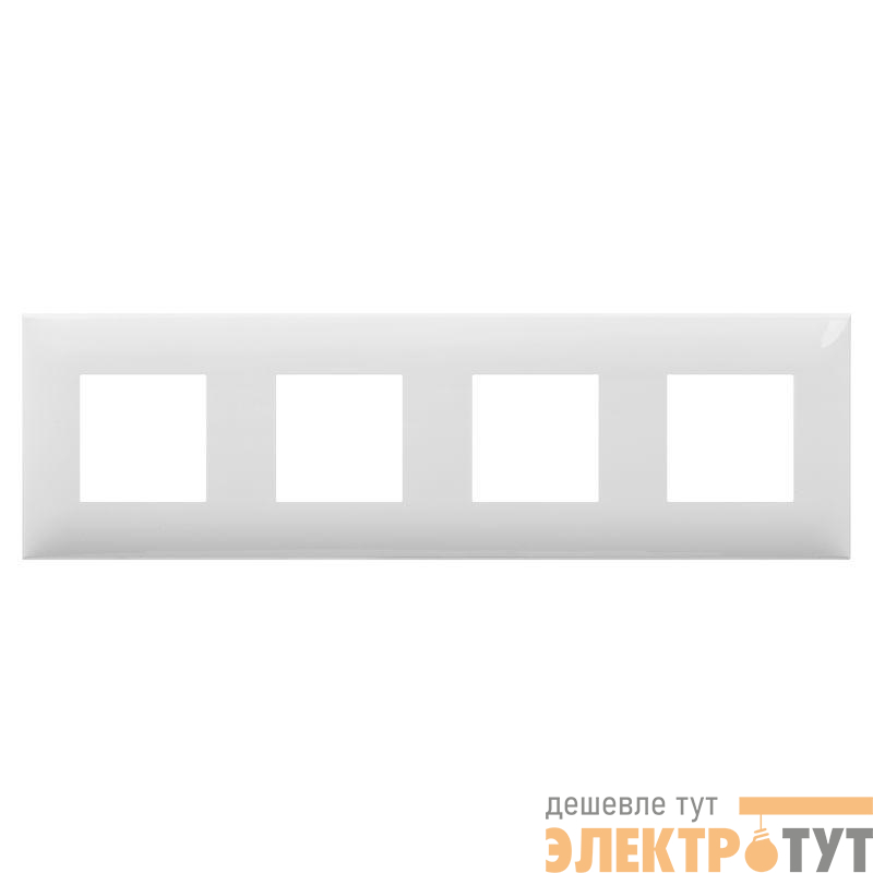 Рамка 4-м 8мод. Avanti "Белое облако" DKC 4400908