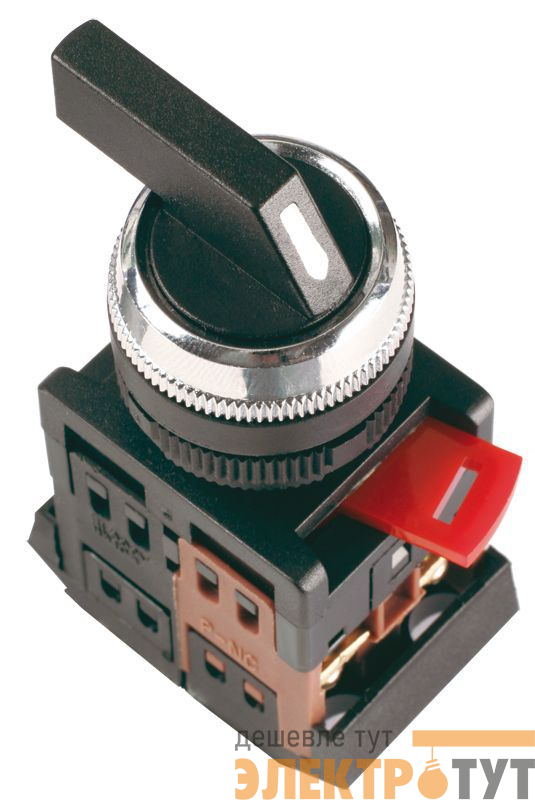 Переключатель АLС-22 2 фикс. полож. I-O 1НО+1НЗ черн. GENERICA BSW10-ALC-2-K02