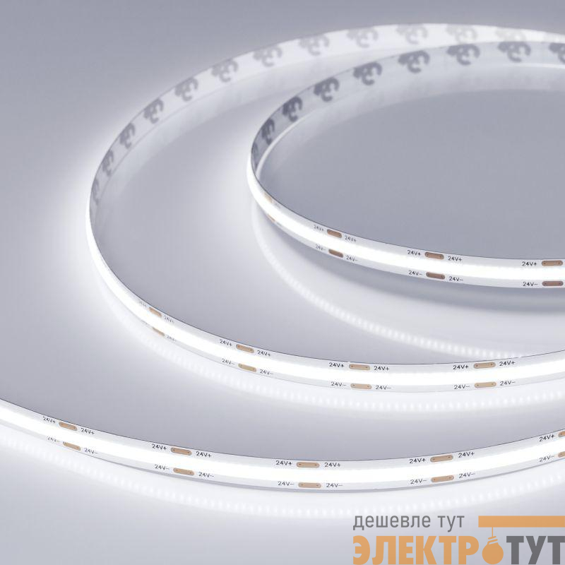 Лента светодиодная COB-X544-8mm 24V White 6000К 11.5Вт/м IP20 (уп.5м) Arlight 031902(3)