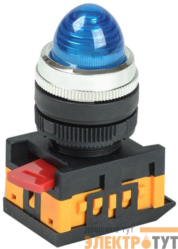 Лампа светосигнальная AL-22 d22мм 240В AC син. цилиндр неон IEK BLS20-AL-K07