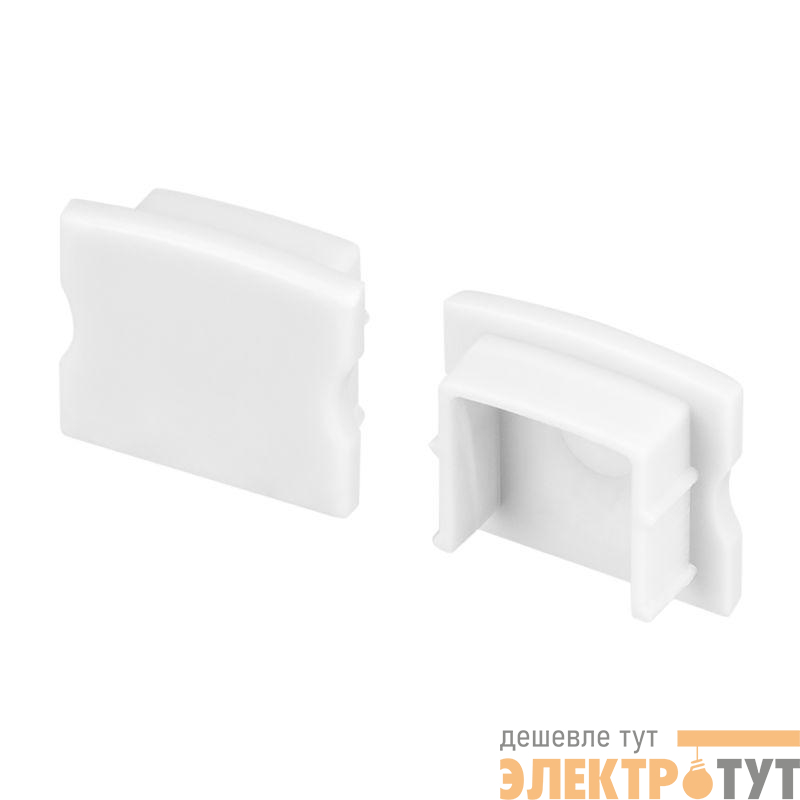 Заглушка LINE-1715 глухая WHITE пластик (комплект) Arlight 044261