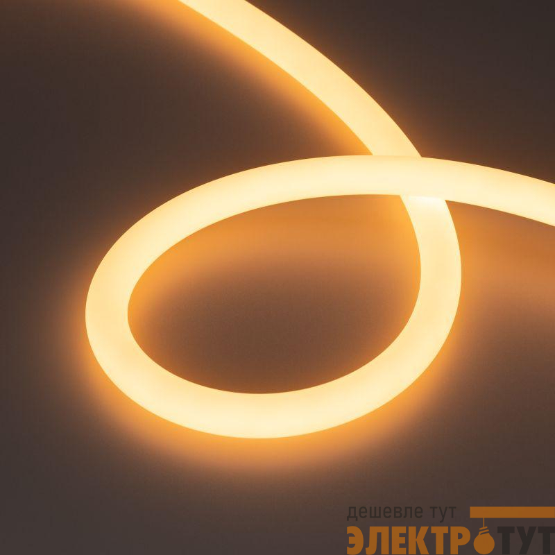 Лента светодиодная MOONLIGHT-TOP-A336-D18mm 24V Warm 2300К 360deg 14.4Вт/м IP65 2835 wire x1 прямой вывод кабеля герметичная (уп.5м) Arlight 038761