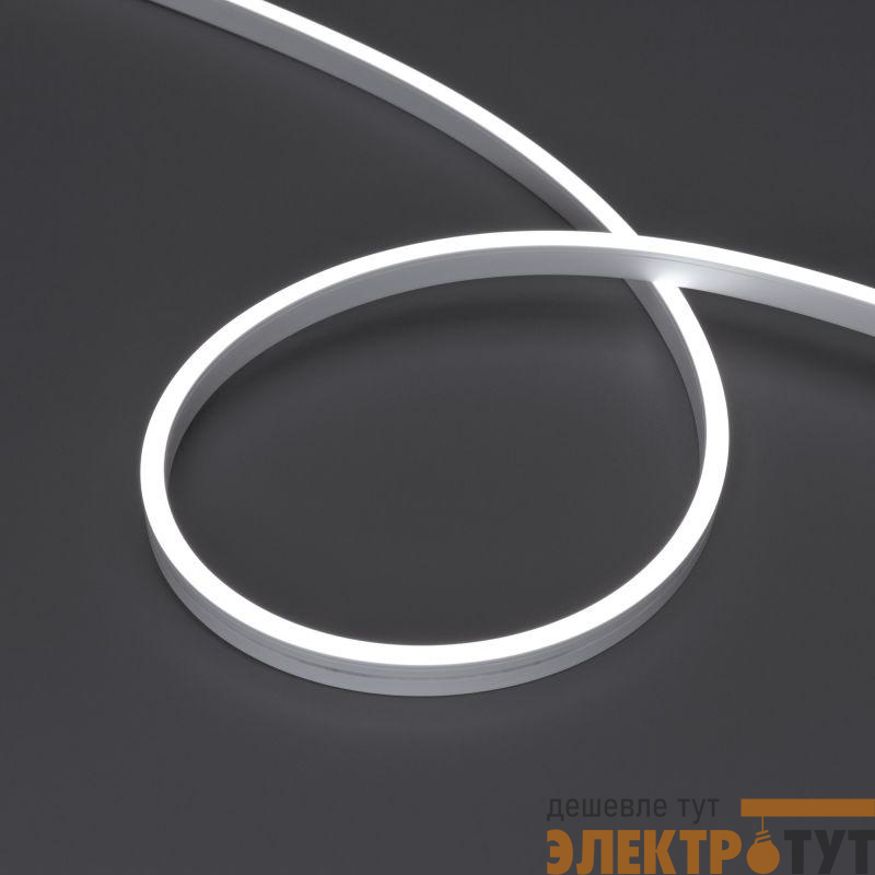 Лента светодиодная MOONLIGHT-SIDE-A120-06x12mm 24V White 6000К 9.6Вт/м IP65 wire x2 прямой вывод кабеля герметичная (уп.5м) Arlight 041033