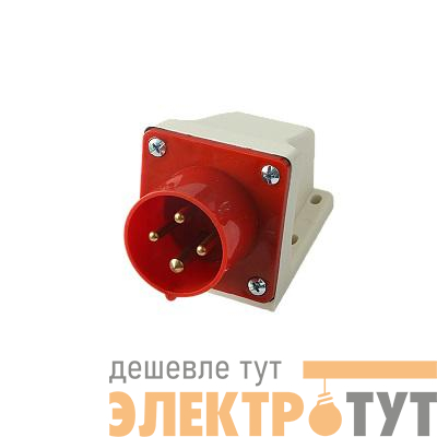 Вилка стационарная для наружной установки PPC 514 3Р+РЕ 16А 380В IP44 Pro JazzWay 5072831