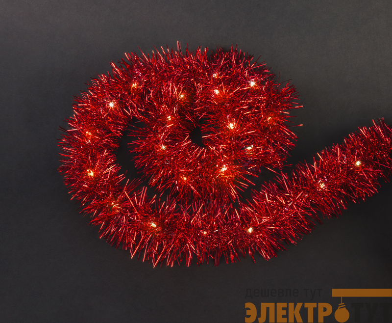 Гирлянда светодиодная "Мишура" 95 064 NGF-D047-02 красн. Navigator 95064