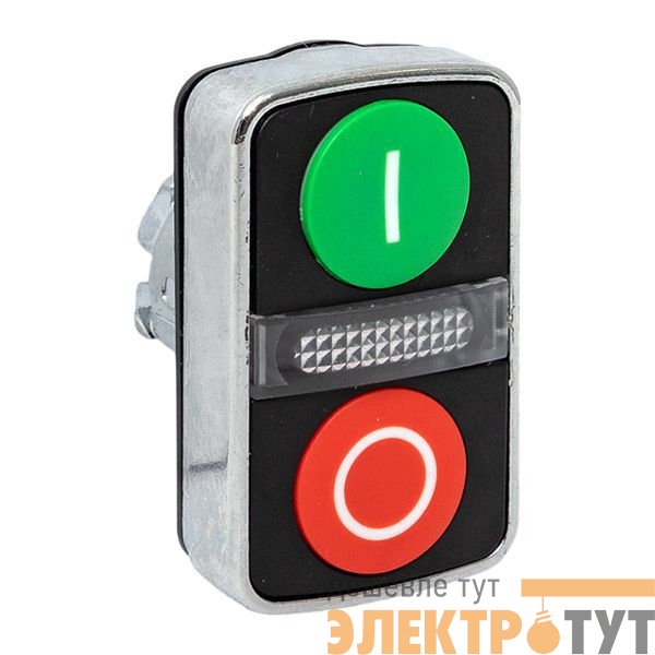 Механизм кнопки исполнительный XB4 IP65 "пуск-стоп" плоский возвратный без фиксации с подсветкой EKF XB4BW83-65