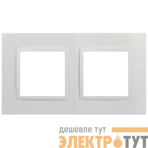 Рамка 2-м Elegance 14-5012-01 Classic бел. Эра Б0060576